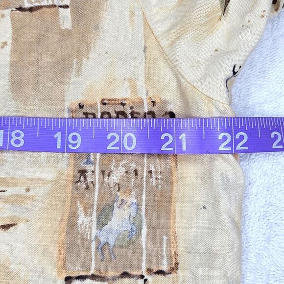 Western Cowboy Patriotic Rodeo Keyhole Neckline Snap Closure Long Sleeve Shirt - Picture 12 of 14